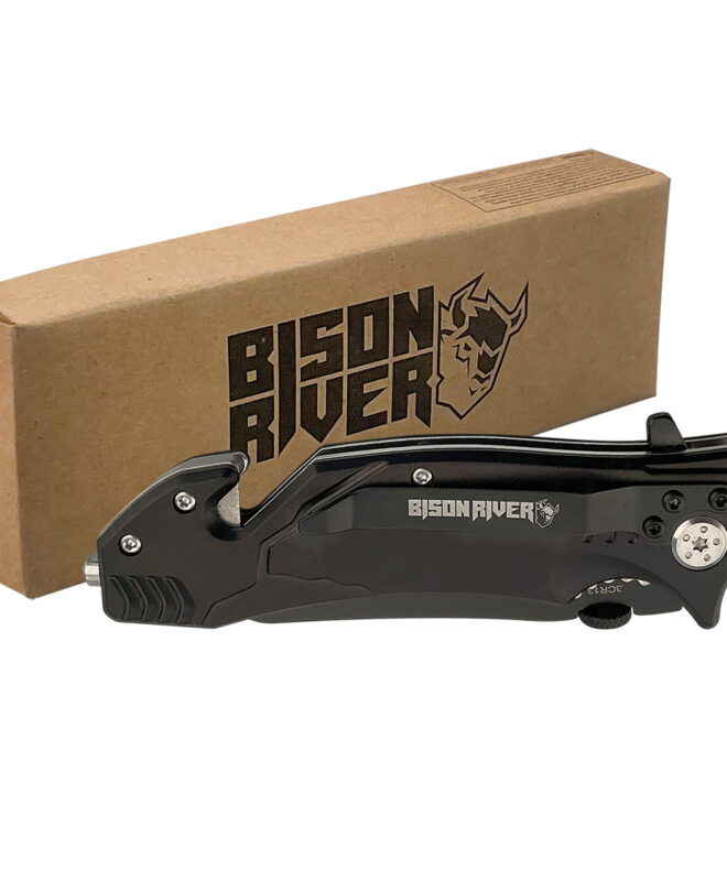 4 1/2" Black Rescue Knife