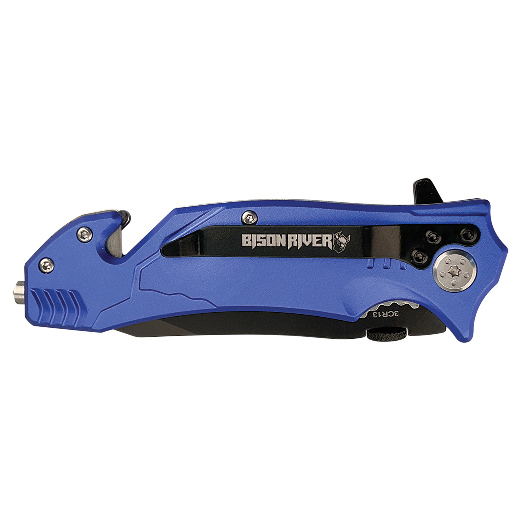 4 1/2" Blue Rescue Knife - Image 2