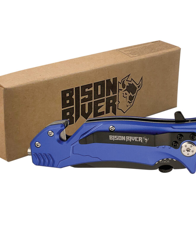 4 1/2" Blue Rescue Knife