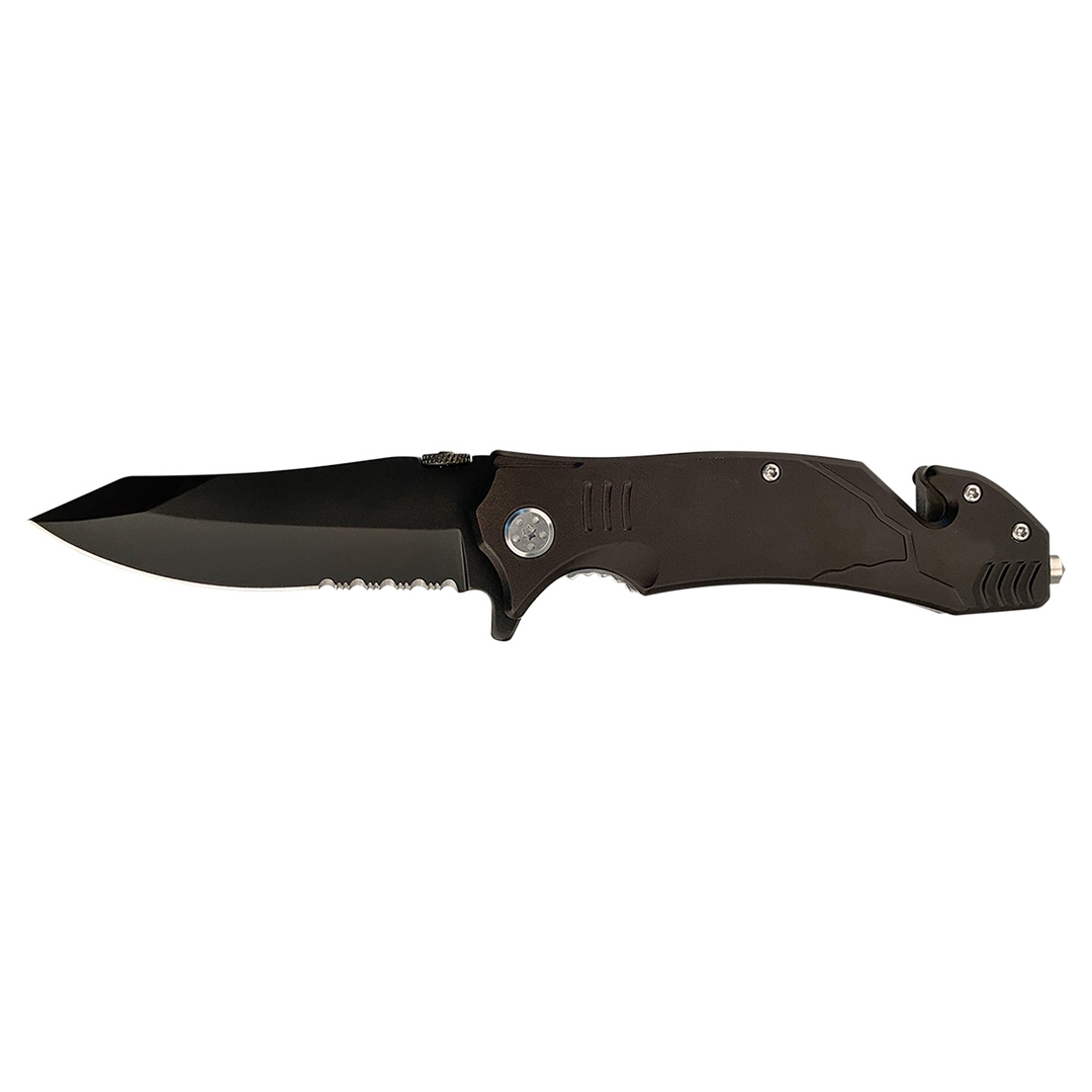 4 1/2" Black Rescue Knife - Image 2